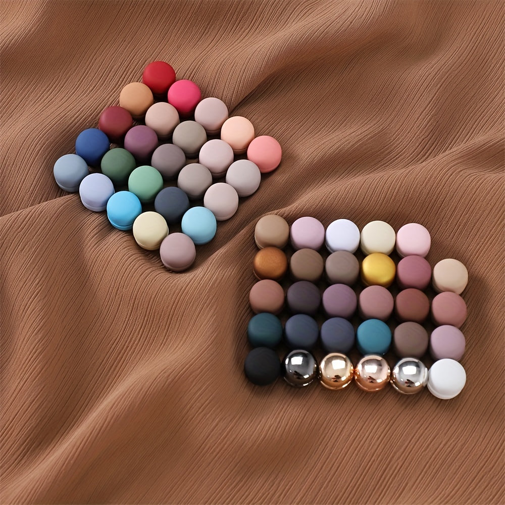 Macaroon Candy Hijab Magnetic Pins Frosted Strength Magnetic Buttons