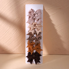 10pcs Candy Bowknot Hair Clips for Baby Girls