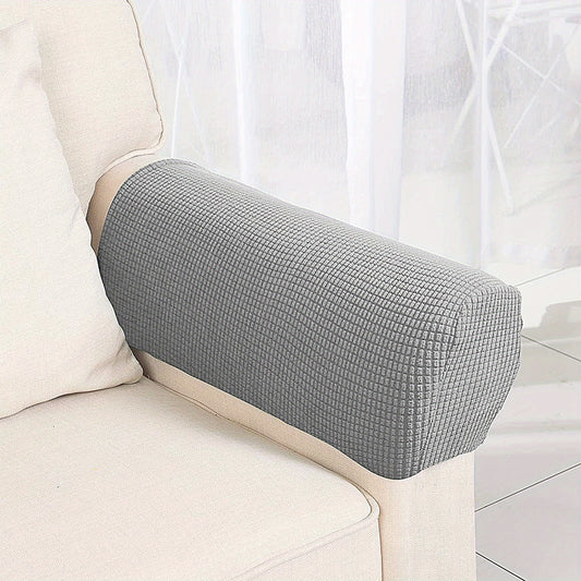2pcs Stretch Sofa Armrest Cover, Non-slip Fleece Armrest Cover for Furniture
