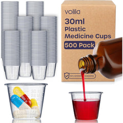 30ml Disposable Medicine Measuring Cups Translucent for Liquid Medication