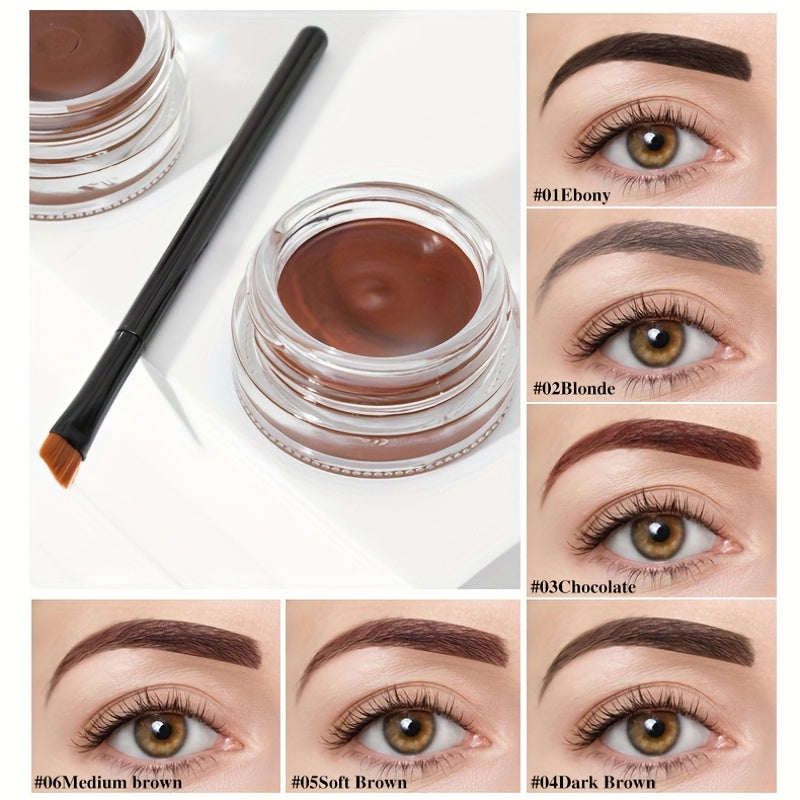 Long Lasting Eyebrow Enhancers Set with Waterproof Pomade