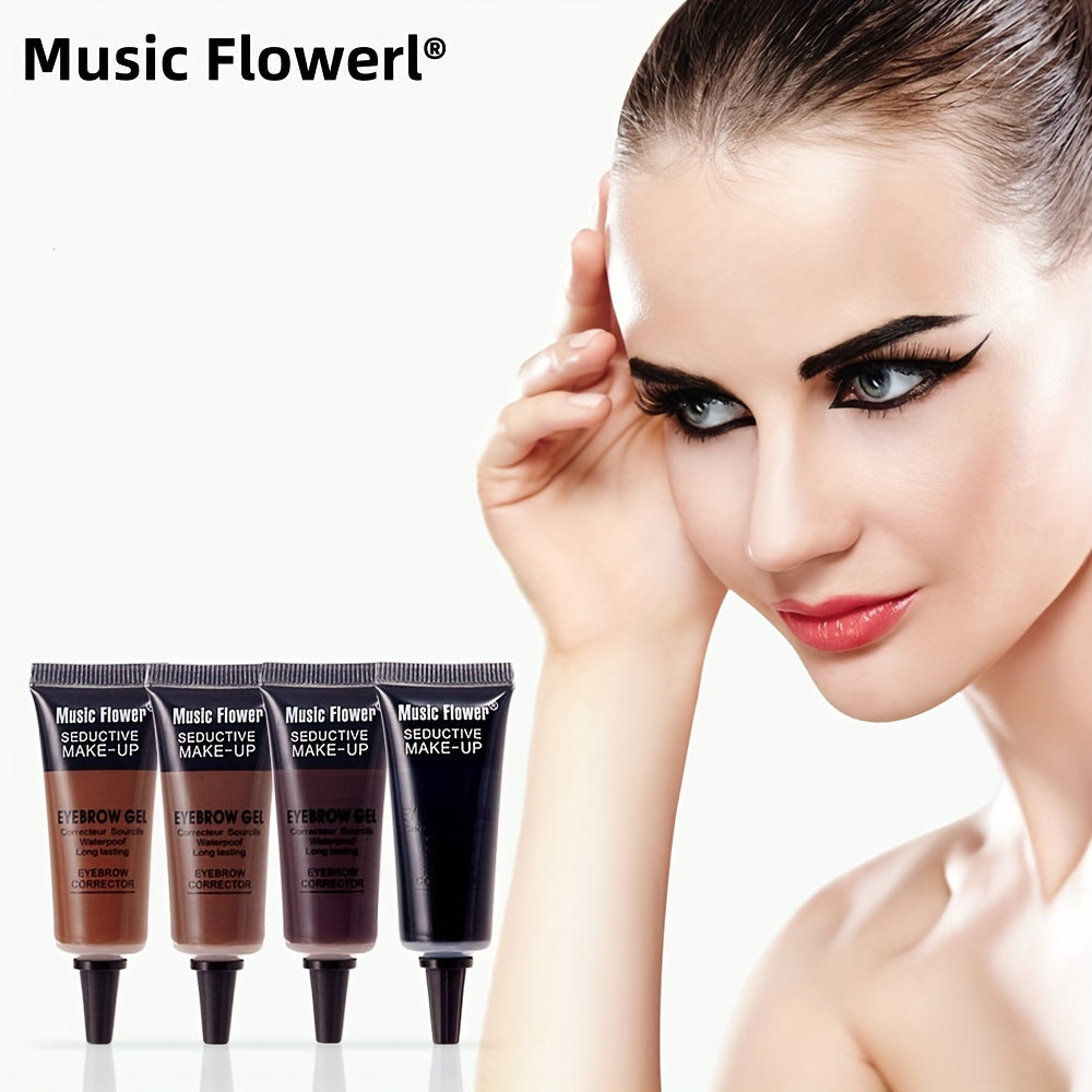 2-in-1 Waterproof Eyebrow Dye Cream Long Lasting Smudge Proof Tint Set