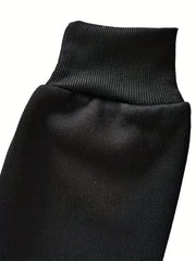 Men's Contrast Hooded Jacket Zip Coat Autumn Winter