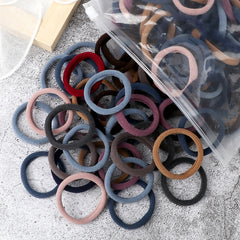 50pcs Solid Hairbands Elastic Hairbands Hair Accessories Bulk Hair Ties