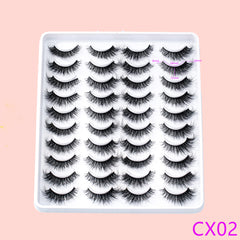 20 Pairs Soft Thick Cat Eye False Eyelashes Three-dimensional Simulation