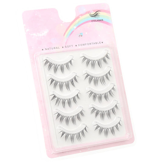 Anime Cosplay False Eyelashes 3D Wispy Japanese Style Manga Lashes