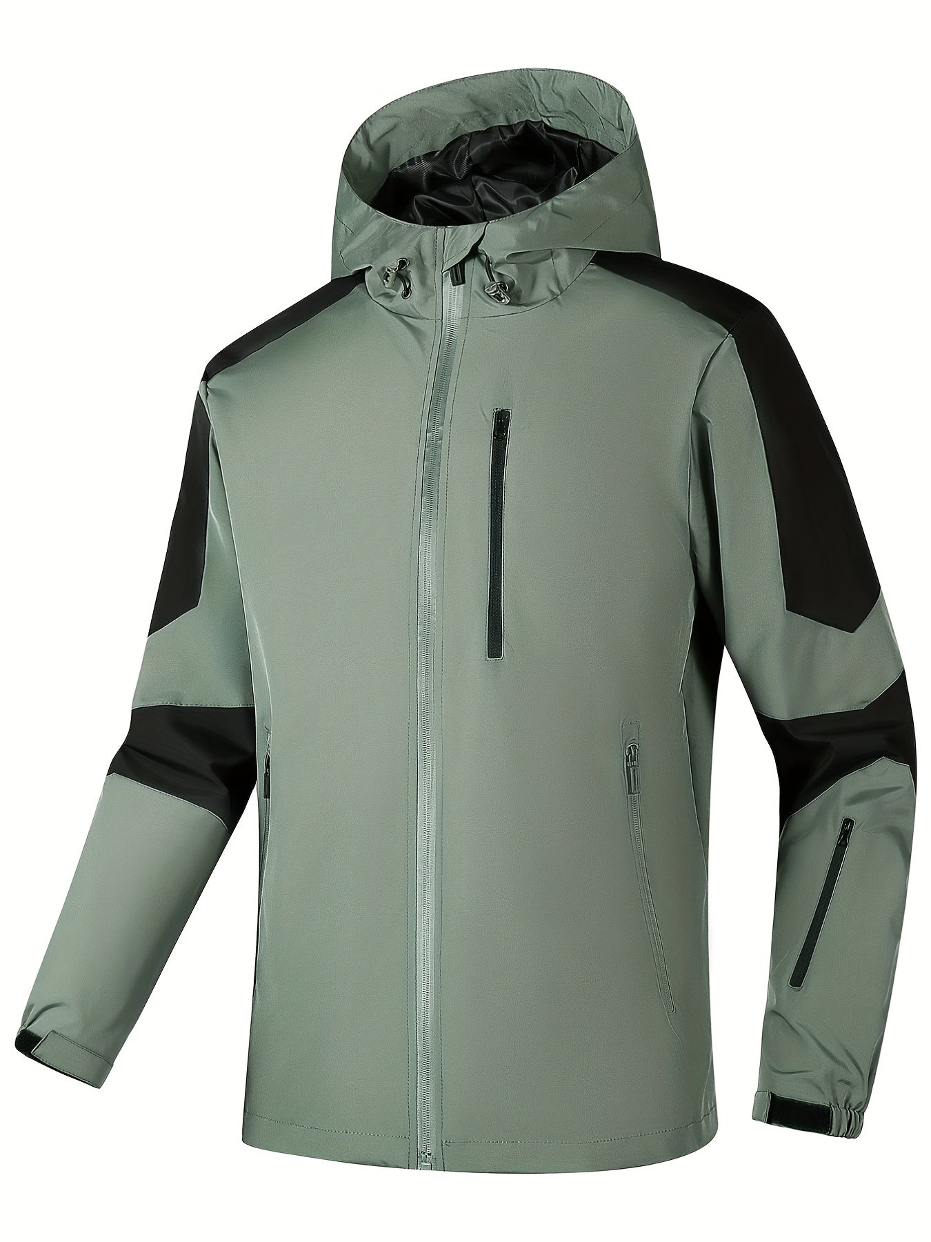 Men's Lightweight Windbreaker Jacket Zip Up Pockets