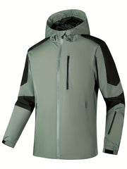 Men's Lightweight Windbreaker Jacket Zip Up Pockets