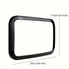 360 Rotating Safety Mirror for Children's Car Seats - Rectangular Convex L