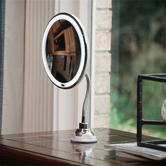 LED Flexible Makeup Mirror 10x Magnifying Mirror With Light