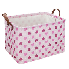 Pink Rectangular Mother's Basket & Baseball Father's Gift Basket