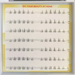 DIY Lower False Eyelashes Cluster Lashes Brown Natural Curling Extension