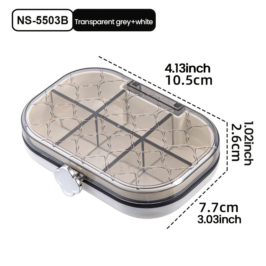 Portable 4 6 Compartment Organizer Box Waterproof & Moisture Proof