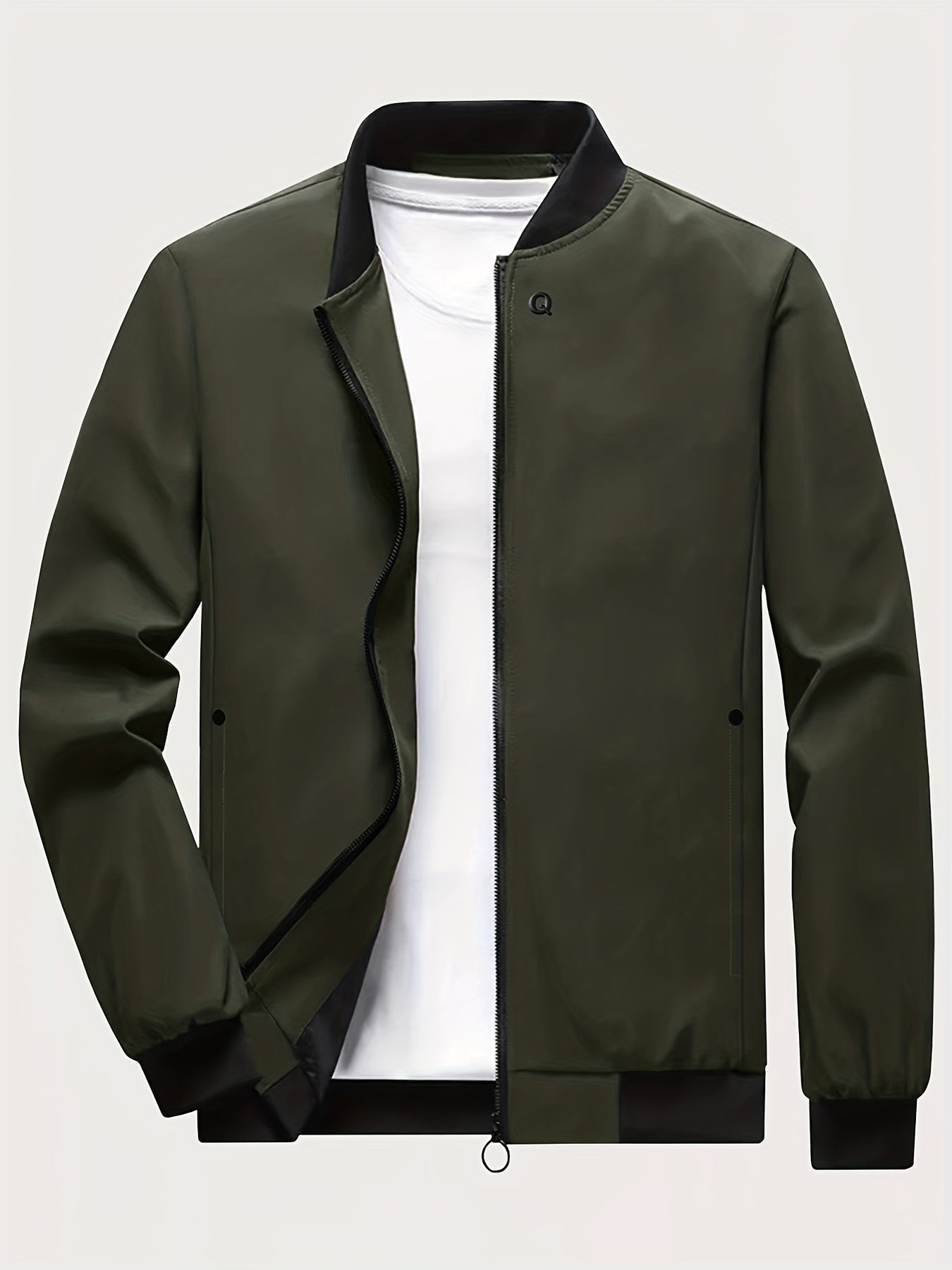Men's Zipper Jacket Windbreaker Windproof Coat