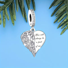 925 Sterling Silver Heart Pendant For DIY Jewelry Gift