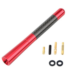 Universal Carbon Fiber Antenna Red Silvery Colorful Auto Accessories