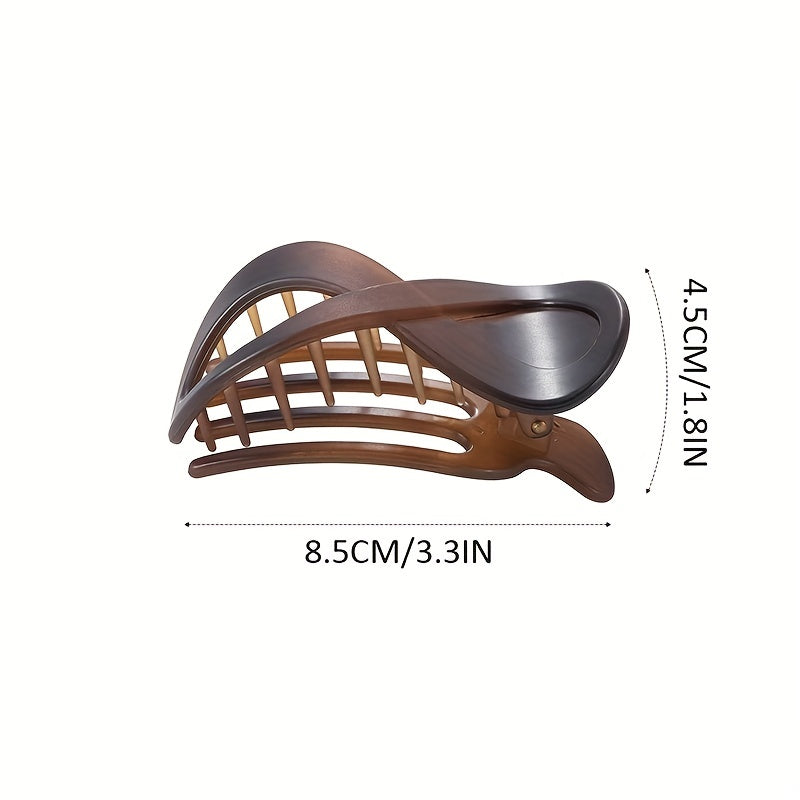 2pcs Acrylic Hair Claw Matte Hair Barrettes Women Girls Hair Accessories