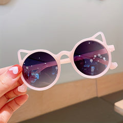 Personalized Cat Ear Frame Sunglasses for Kids