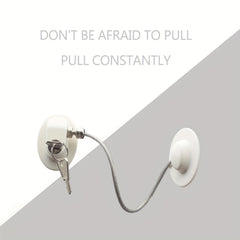 1pc Punch Window Safety Lock Buckle Window Limiter Sliding Door Lock