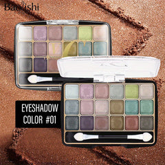 18 Eyeshadow Palette Matte Shimmer Metallic Textures Long Lasting