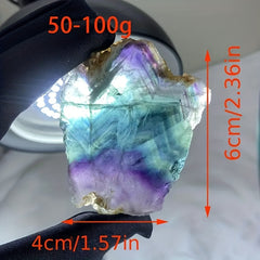 Rainbow Fluorite Slices - Raw Ore Edges - Natural Concepts