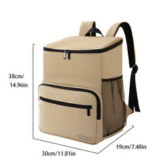 Large Insulated Cooler Backpack - Stylish & Durable Picnic Bag
