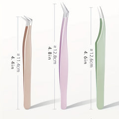 Stainless Steel Eyelash Clip False Eyelash Grafting Clip Tweezers