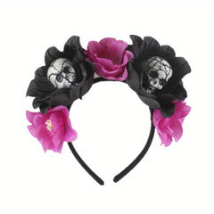 Foam Skull Headpiece Halloween Hair Hoop for Girls