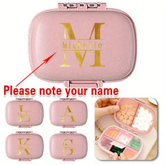 Initial Pill Organizer Moisture Proof Vitamin & Medicine Storage Box