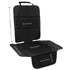 Car Seat Protector Large Size 600D Fabric Thick Padding & Storage Pockets