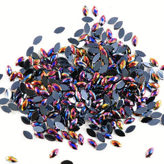 610pcs Teardrop Rhinestones Flat Back Nail Art Gems in Vibrant Colors