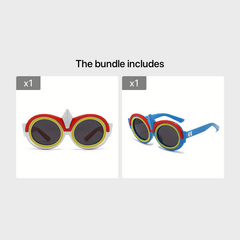 Cartoon Frame Sun Protection Sunglasses for Traveling Party Gift