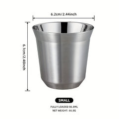 9oz Stainless Steel Double Walled Coffee Mug - Insulated & Reusable