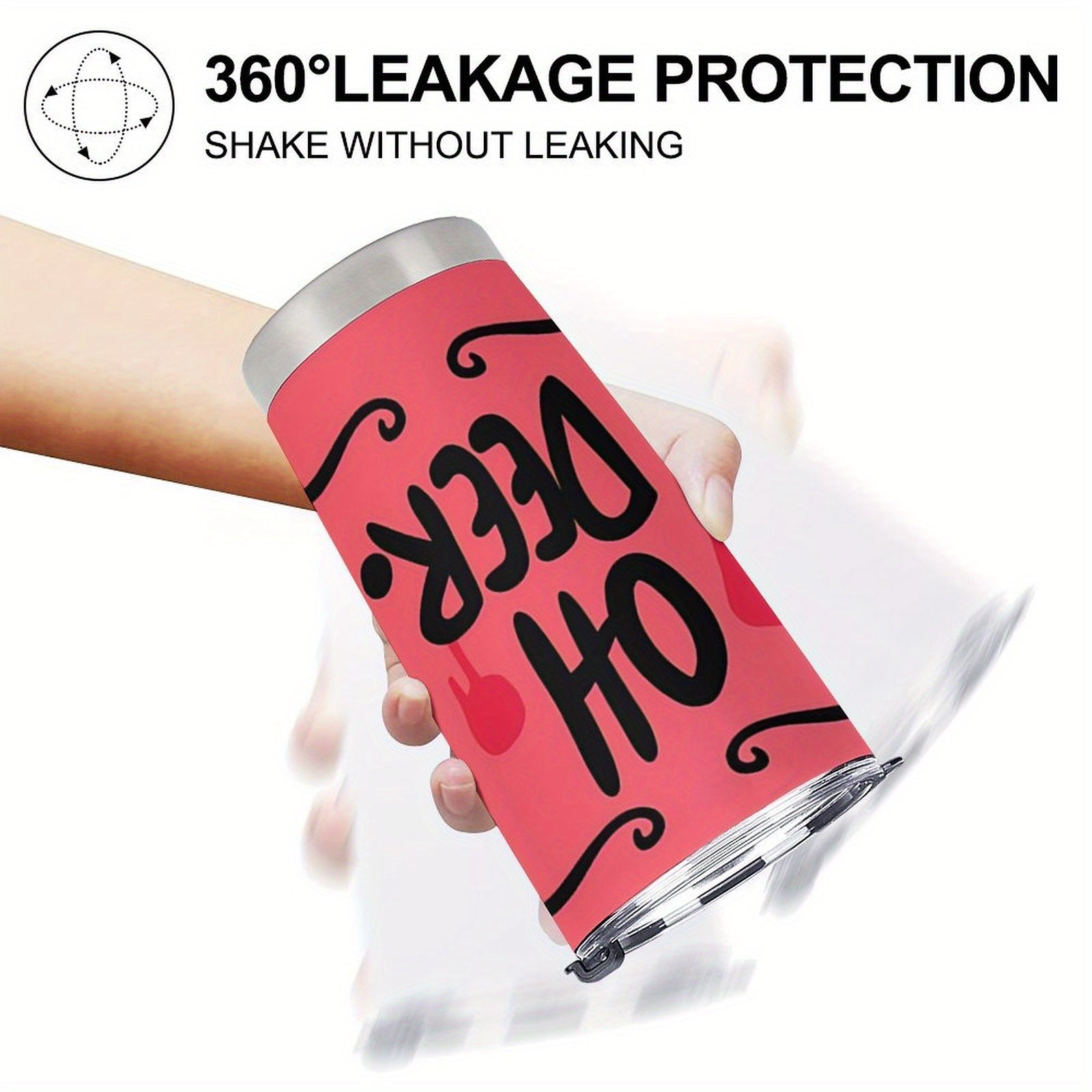 20oz Oh Deer Stainless Steel Tumbler Pink Swirls