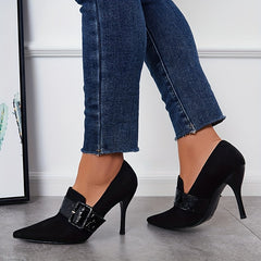 Women's Pointed Toe High Heels Slip On Stiletto Heels