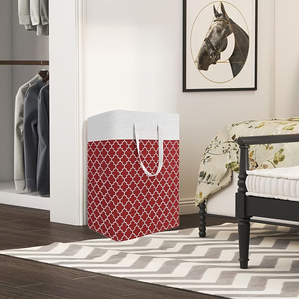 2pcs Large Folding Storage Bins with Handles for Clothes Quilts Toys