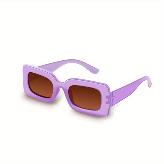 Multicolor Rectangle Sunglasses Women Vintage Glasses UV400