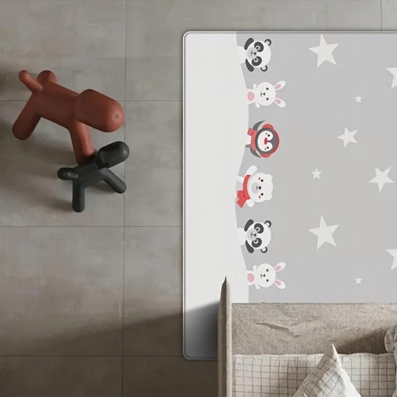 Double Sided Cartoon Patterned Playmat for Tots