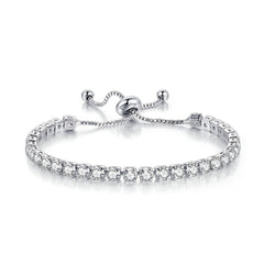 18K Plated Tennis Bracelet Full Zircon Chain Personality Hand Jewelry