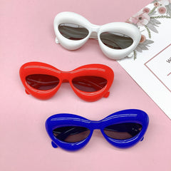 Y2K Thick Frame Sunglasses UV400 Sun Protection