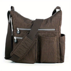 Waterproof Anti Theft Crossbody Bag Durable Nylon Satchel for Men & Women