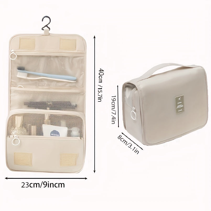 Women's Hanging Travel Toiletry Bag Water Resistant Cosmetic Organizer
