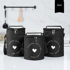 OXFORD Cylinder Lunch Bag Insulated for Travel and Work