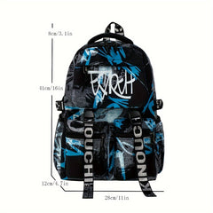 Large Capacity Functional Shoulder Backpack Multiple Pocket Student Bag