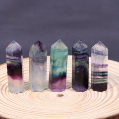 Natural Fluorite Double Pointed Pillar Crystal