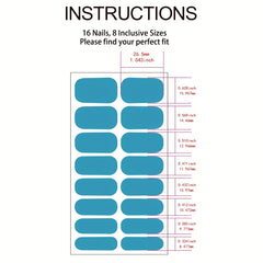 Flower Glitter Nail Wraps Self Adhesive Gel Strips