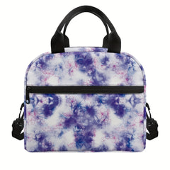 Tie Dye Splash Ink Insulated Lunch Bag Portable Thermal Cooler Tote Work Travel