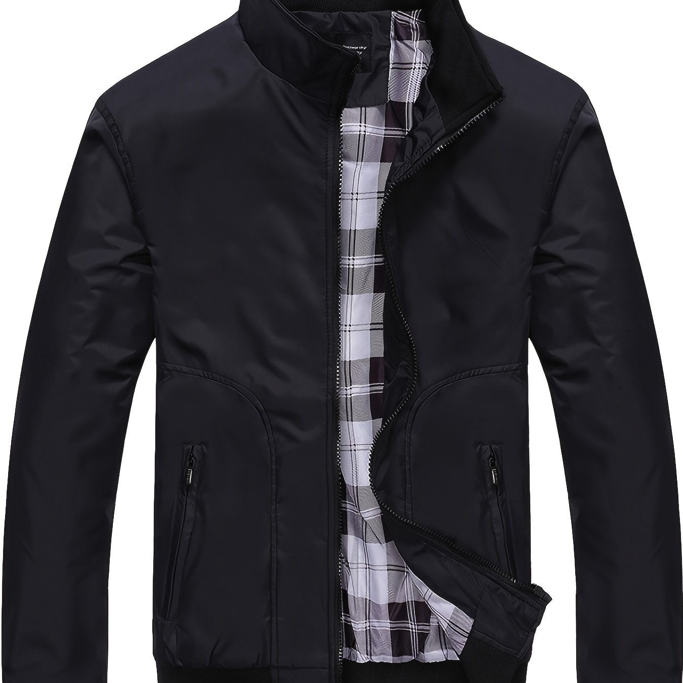 Men's Zip-Up Sports Jacket with Pockets