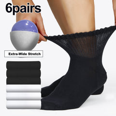 6 Pairs Diabetic Ankle Socks Viscose Blend Soft & Comfortable