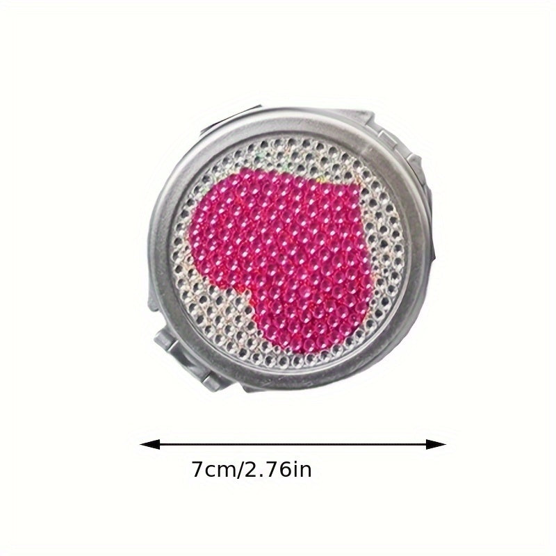 Leopard Pattern Makeup Mirror Double Sided Compact Cosmetic Mirror